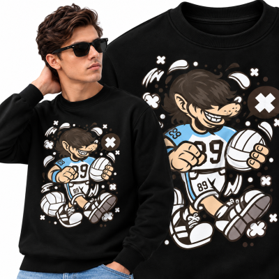 BLUZA  ANIMOWANA WOLF VOLLEY BALL PLAYER
